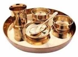 Brass Thali - Premium Quality Brass Material, Elegant Design for Diverse Cooking Needs