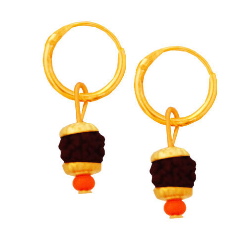  Rudraksha Jewellery Fancy Unisex Style Lord Shiva Earrings