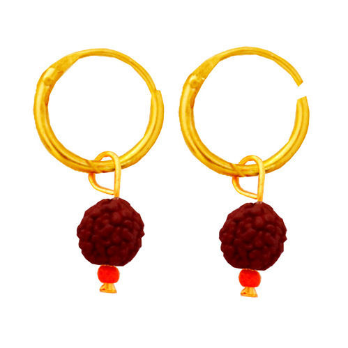 Rudraksha Style Lord Shiva Bali Earring