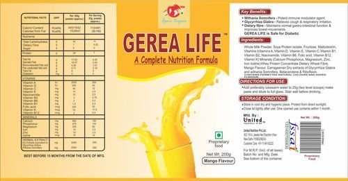Gerea Life Nutrition Formula