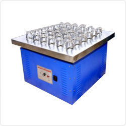 Rotary Flask Shaker - Heavy Duty M.S. Angle Iron Frame, Compact Bench Type Model with Rubber Discs and Ball Bearing Crankshafts for 50ml to 1000ml Erlenmeyer Flasks