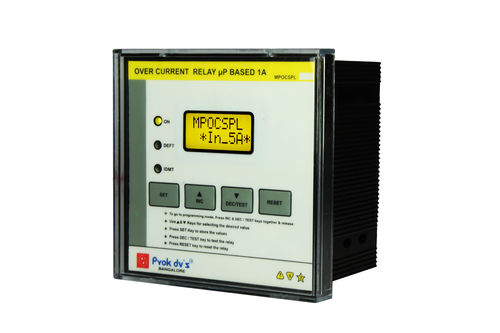 Square Shape High Efficiency Electrical Digital Over Current Relay For Industrial