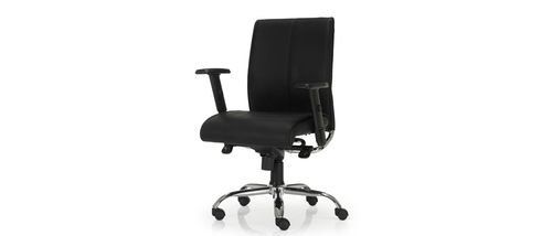 Leatherette Chair Medium Back