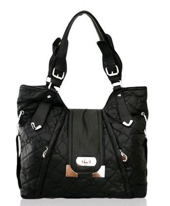 Quilted Fashion Handbag (black)