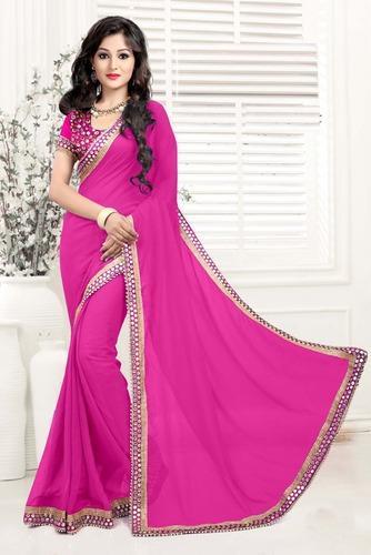 Ladies Heavey Lace Butta Designer Sarees