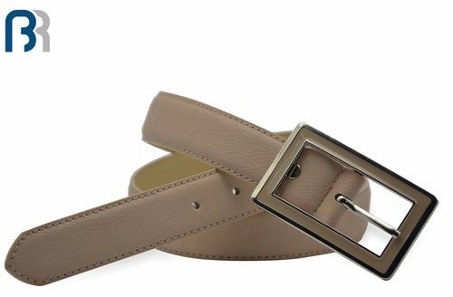 Womens Colored Leather Slim Belt