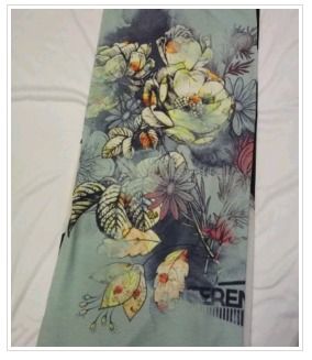 Black Digital Printed Cotton Fabric