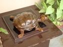 Handmade Leather Tortoise Statue