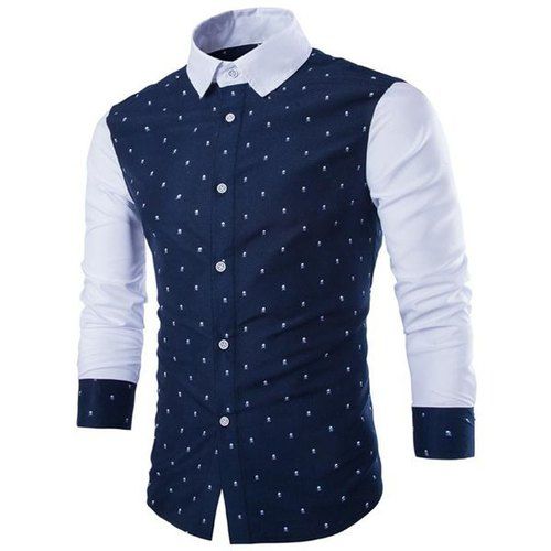 Full Sleeves Dot Design Mens Shirts