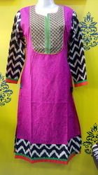 Zari Yolk Ladies Fancy Kurtis