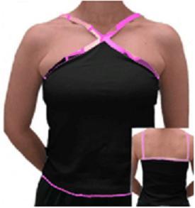 Cross neck Front Strap Yoga Top