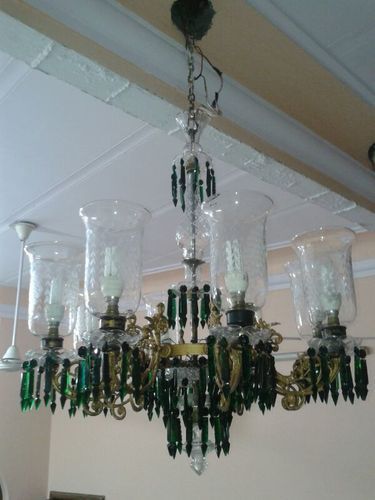 Antique Brass Light Chandelier