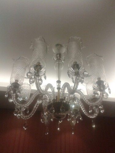 8 Light Clear Chandelier