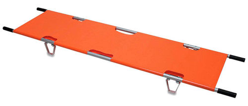 Folding Stretcher - Lightweight Design, Smooth Surface, Foldable with Backrest and Leg Rest Features