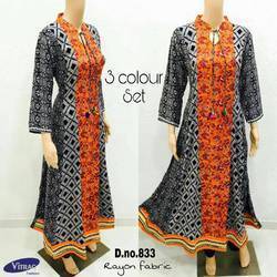 Ladies Rayon Fabric Kurtis