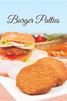 Chicken Burger Patties - Premium Chicken Blend, Crispy Breaded Coating , Rich Flavors with Spices & Condiments