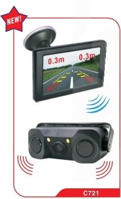 Red Wireless Reverse Camera + Sensors