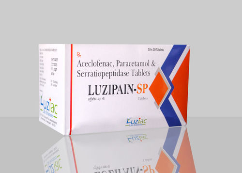 Aceclofenac Paracetamol Serratiopeptidase Tablets