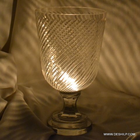 Stylish Glass Hurricane Candle Holder