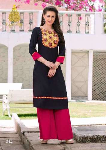 Printed Design Neck Ladies Kurtis