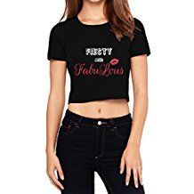 GeekDawn Cotton Graphic Crop Top