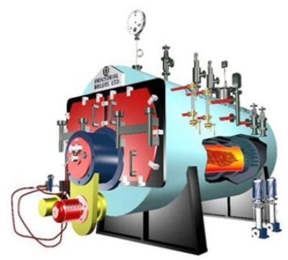 Automatic Oil / Gas Fired Boiler - Conventional 3 Pass, Wet Back Design | 92% High Efficiency, Multi-Fuel Compatibility including LDO, FO, RFO, Natural Gas, Biogas