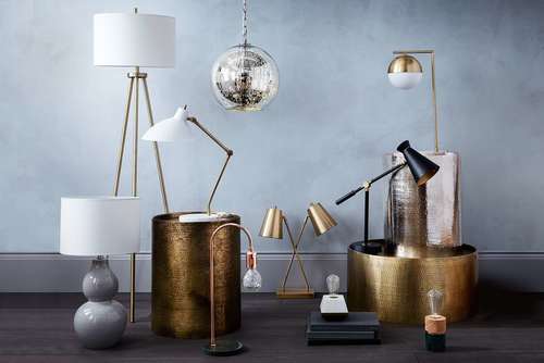 Modern Metal Polished Designer Lamp