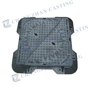 Cz-1113d Double Triangles Cast Iron Manhole Cover