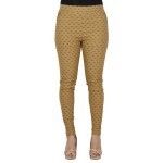 Bottoms More Toffee Printed Slim Fit Jeggings