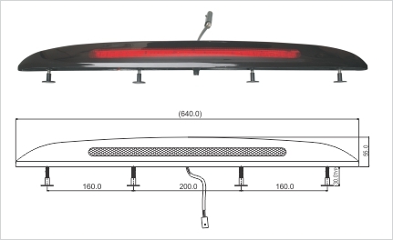 NEO 343 LED Lamp - 28 Diodes, 12.8 VDC, <0.2 A | Water Resistant Optical Lens & Housing