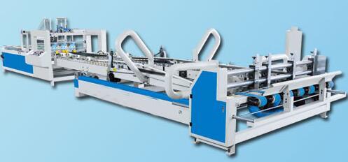 White Fully Automatic Folding And Gluing Machine