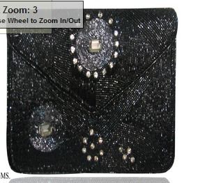 Black and Crystal Clutch Bags