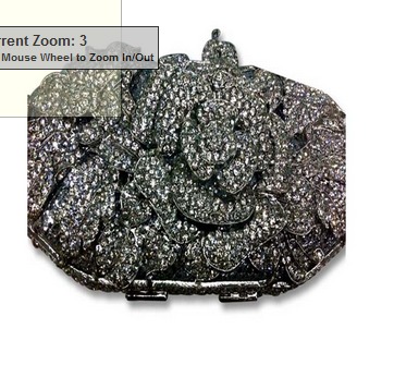 Bling Grey Clutch Bag