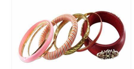 Red Pink Gold Bracelets