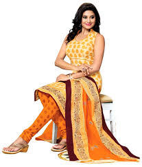 Dress Material - Cotton Blend, Vibrant Colorful Prints | Flawlessly Checked, Ideal for Attractive Salwar Suits