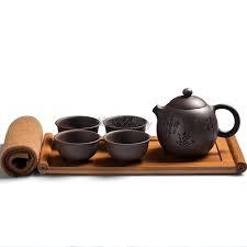 Clay Tea Set - Premium Quality Clay, Antique Finish | Eye-Catching Design, Stain Resistance, Easy to Wash