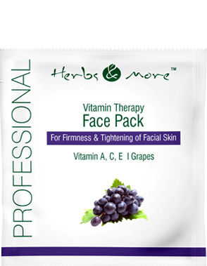 Face Pack - Black Grapes Extract & Vitamins A, C & E | Oil Absorption, Acne Prevention, Skin Firming, Complexion Improvement