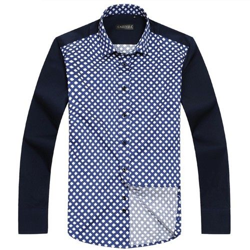 Men Floral Print Square Collared Shirts 