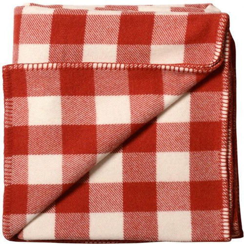 Silver Checks Blanket Fabric