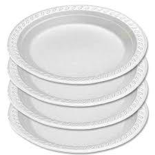 Round Disposable Plates - Eco-Friendly Biodegradable Material, Lightweight Design for Easy Handling