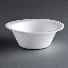 Round White Disposable Bowl