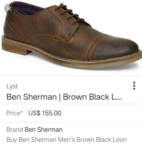 Dark Blue Ben Sherman Leather Shoes