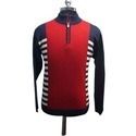 Zip Color Men Acrylic Sweater