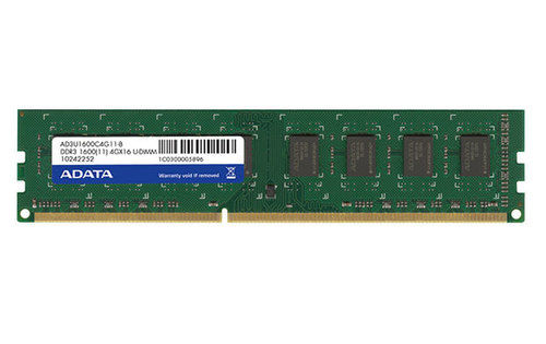 Adata 4gb Ddr3l 1600 240 Pin Unbuffered Dimm Desktop Memory
