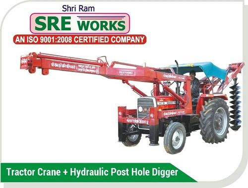 Tractor Crane And Post Hole Digger