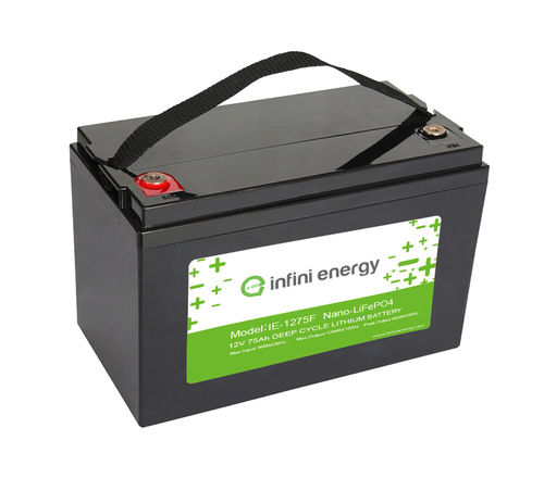 12v75ah Lifepo4 Solar Power Battery