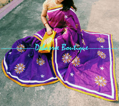 Amazing Kachhi Gamathi Work Georgette Bandhej Embroidered Saree Blouse –  Saree Suit