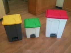 Color Coded Plastic Pedal Bin For Biomedical Waste