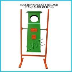 Fiber Commercial Roadside Dustbin With Stand