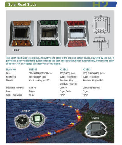 Weather resistant Solar Road Studs